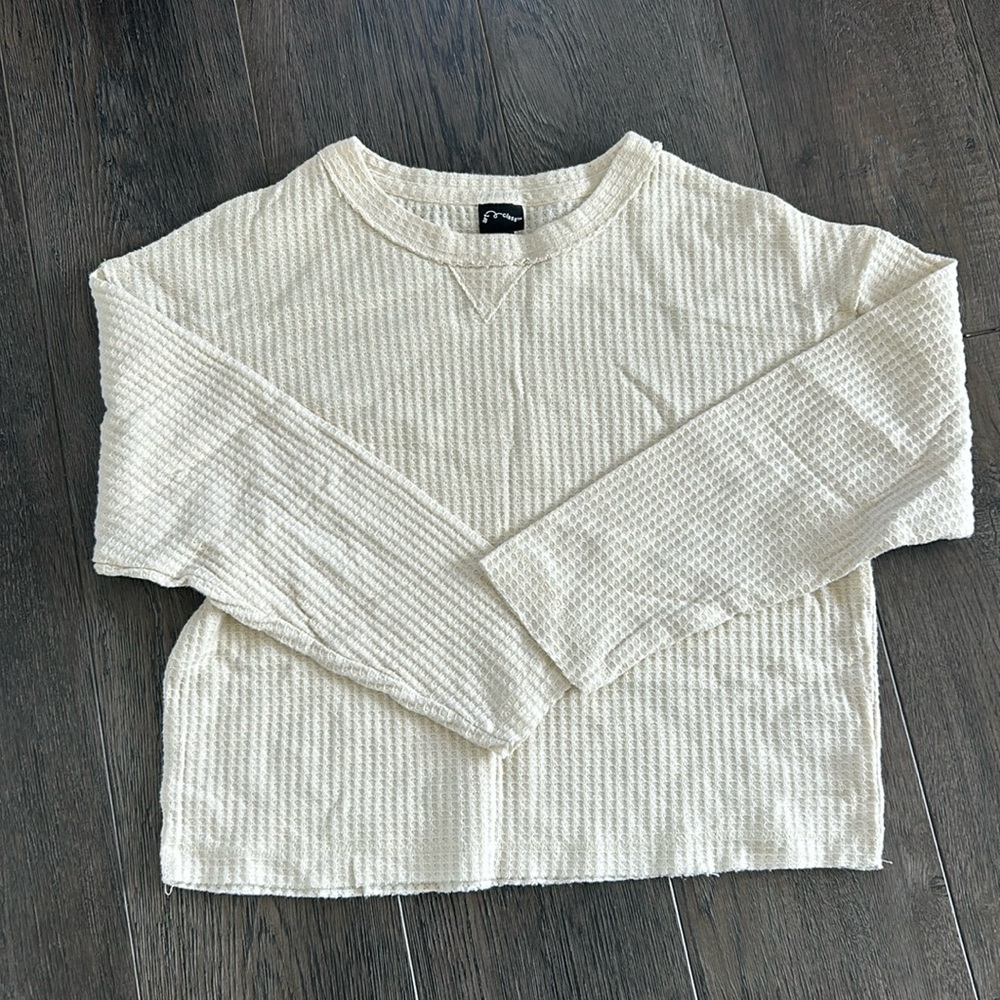 NWOT waffle shirt